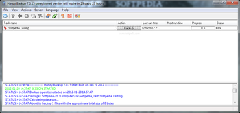 Handy Backup Server screenshot