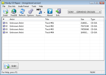 Handy CD Ripper screenshot