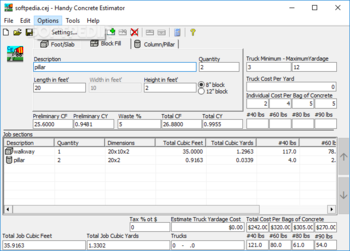 Handy Concrete Estimator screenshot 4