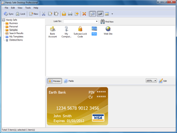 Handy Safe Desktop screenshot