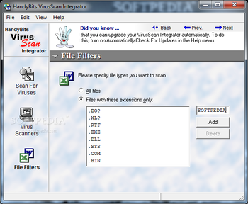 HandyBits VirusScan Integrator screenshot 4
