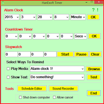 HanExoft Timer screenshot