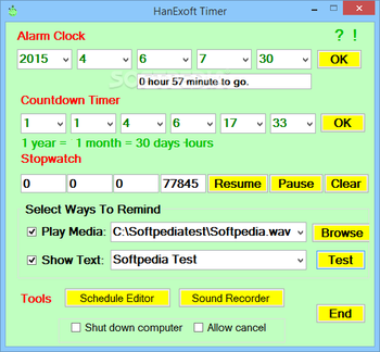 HanExoft Timer screenshot