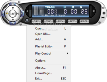 Hanso Player screenshot