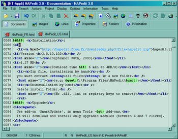 HAPedit screenshot
