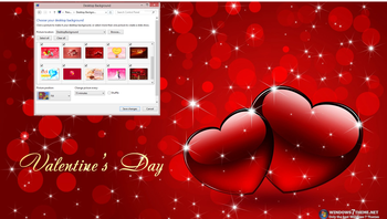 Happy Valentineâ€™s Day Windows 7 Theme screenshot