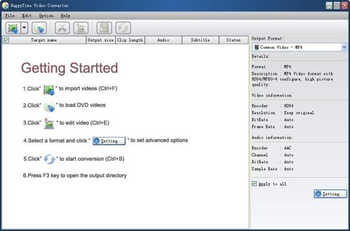 Happytime Video Converter screenshot
