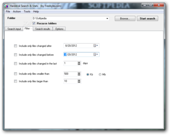 Harddisk Search and Stats screenshot 2