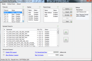 Harden SSL/TLS screenshot