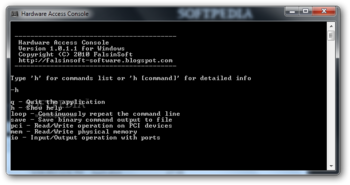 Hardware Access Console screenshot