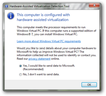 Hardware-Assisted Virtualization Detection Tool screenshot