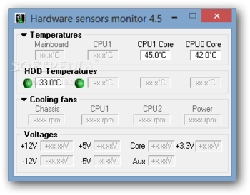 Hardware Sensors Monitor screenshot