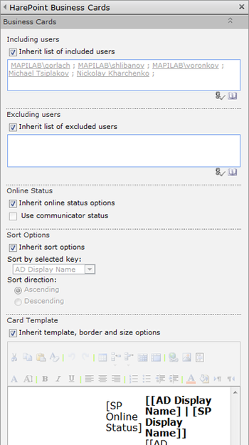 HarePoint Business Cards for SharePoint screenshot 4