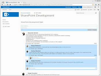 HarePoint Discussion Board screenshot