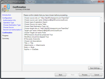 HarePoint Import and Upload for SharePoint screenshot