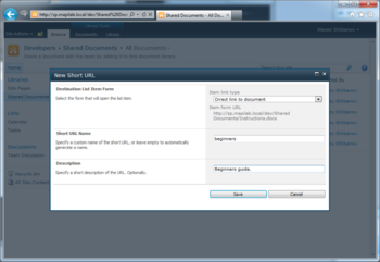 HarePoint Short URL for Sâ€‹harePoint screenshot 3