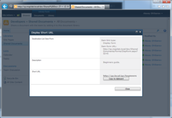 HarePoint Short URL for Sâ€‹harePoint screenshot 4