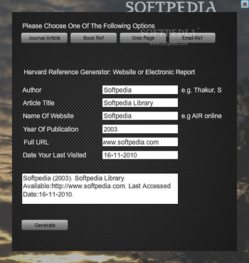 Harvard Reference Tool screenshot 3