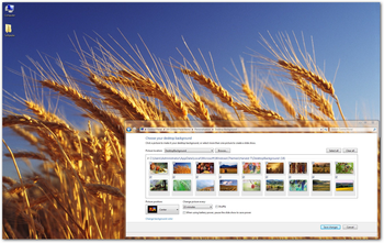 Harvest Time Windows 7 Theme screenshot