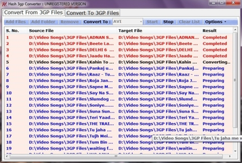 Hash 3gp Converter screenshot