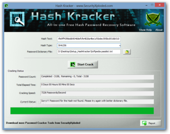 Hash Kracker Portable screenshot