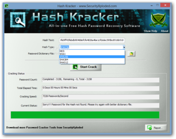 Hash Kracker Portable screenshot 2