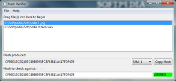 Hash Verifier screenshot