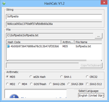 HashCalc screenshot