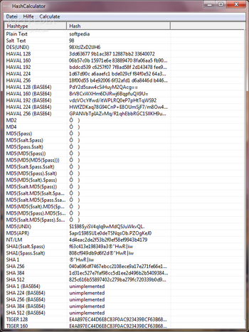 HashCalculator screenshot