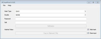 hashPwd screenshot