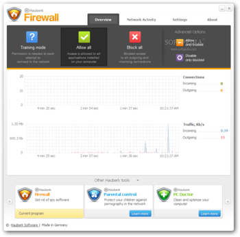 Hauberk Firewall screenshot