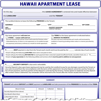 Hawaii Apartment Lease screenshot