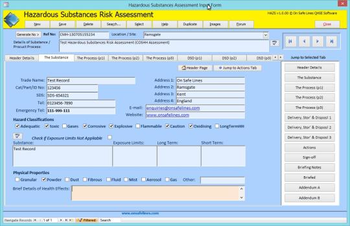 Hazardous Substances Assessment Management screenshot 2