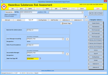 HAZS - Hazardous Substances Risk Assessment Management screenshot 11