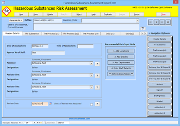 HAZS - Hazardous Substances Risk Assessment Management screenshot 5