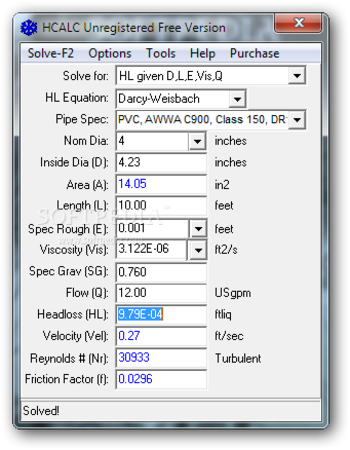 HCALC screenshot