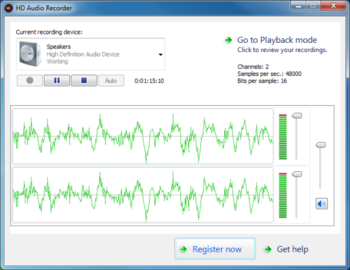 HD Audio Recorder screenshot