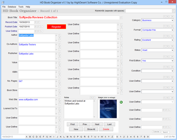 HD Book Organizer screenshot