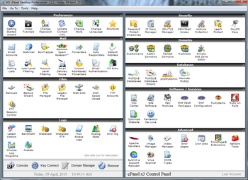 HD cPanel Desktop Professional screenshot 2
