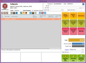 HD-POS Single Cash Register screenshot 2