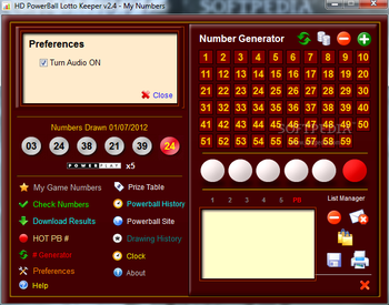 HD PowerBall Lotto Keeper screenshot 4