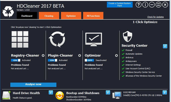 HDCleaner 2017 screenshot