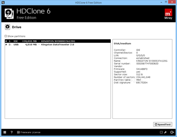 HDClone Free Edition screenshot 7
