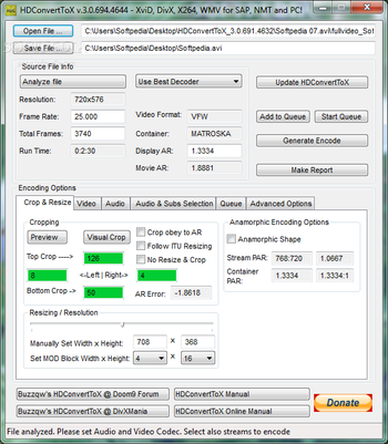 HDConvertToX screenshot