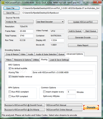 HDConvertToX screenshot 13