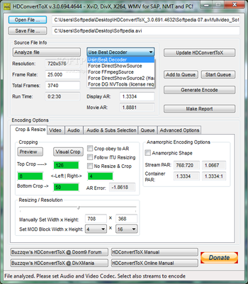 HDConvertToX screenshot 2