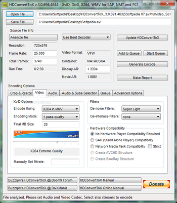 HDConvertToX screenshot 3