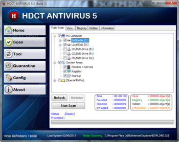 HDCT ANTIVIRUS screenshot 2