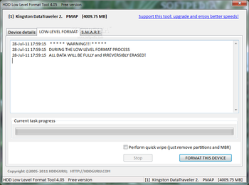 HDD Low Level Format Tool screenshot 3