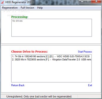 HDD Regenerator screenshot 2